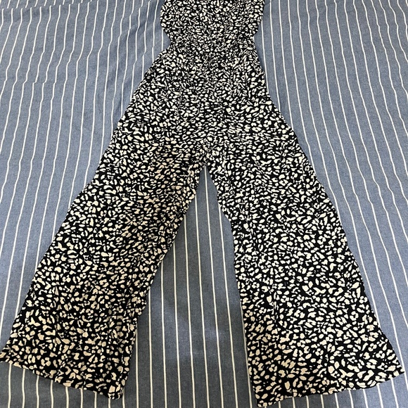 Black and white midi jumpsuit - Picture 4 of 4